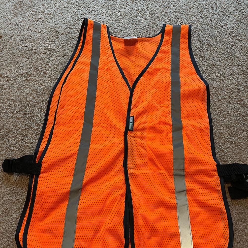 High-Visibility Orange Safety Vest